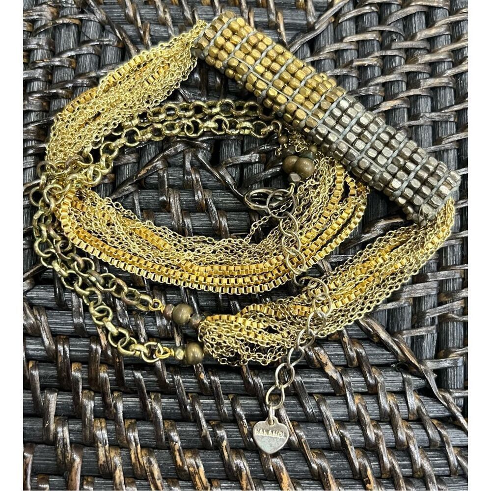 Nakamol Mixed Media Tassel Necklace 20” Length